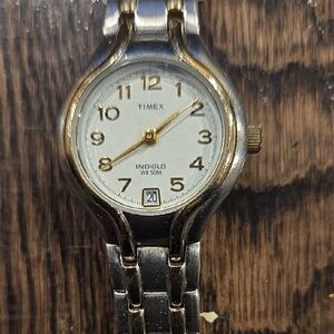Timex Silver and Gold Watch